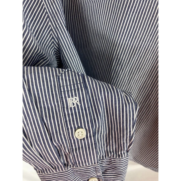 Banana Republic Crop Boxy Fit Button Down Striped Shirt Size XS - Picture 6 of 6